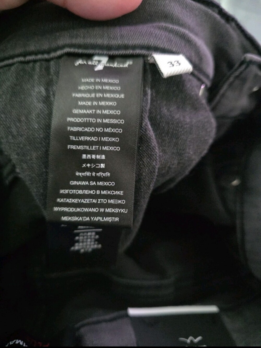 7 For All Mankind Mens Slim Straight Luxe Performance Slimmy Plus Size 33 X 35 - Picture 8 of 15